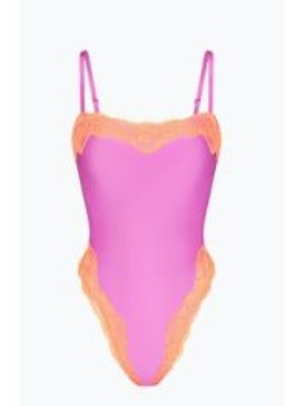 NEW Skims Lace Swim Cami One Piece, Neon Orchid, Size Medium